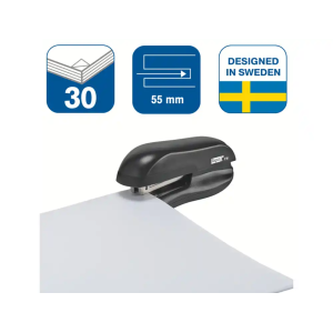Grapadora rapid f16 plastico capacidad 20 hojas usa grapas 24/6 y 26/6 color negro