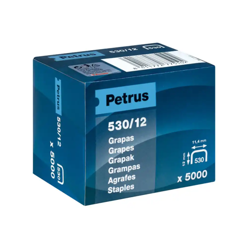 Grapas petrus n 530/12 caja de 5000 unidades