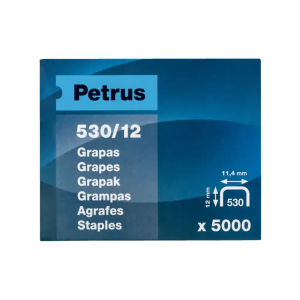 Grapas petrus n 530/12 caja de 5000 unidades