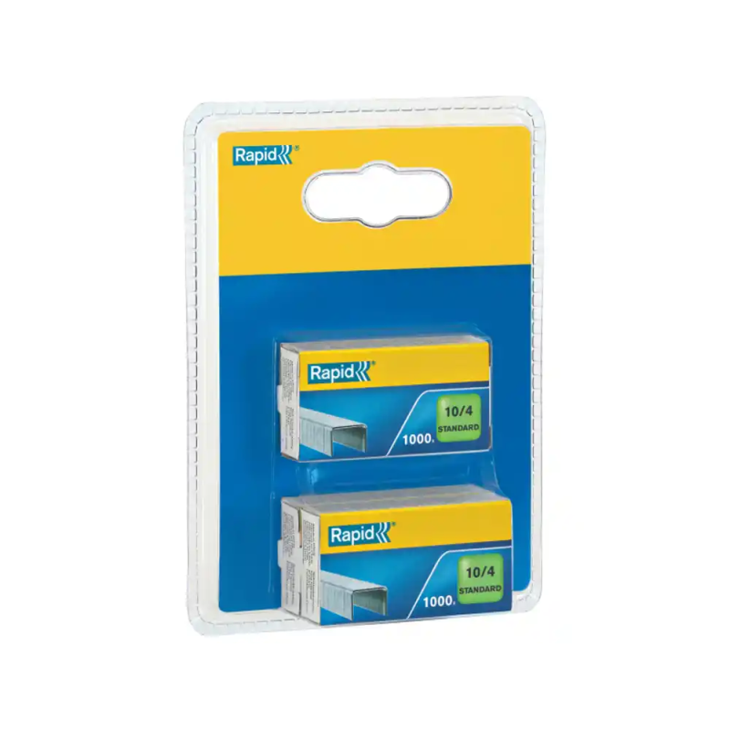 Grapas rapid n 10/4 mm galvanizada blister de 3 cajas de 1000 unidades