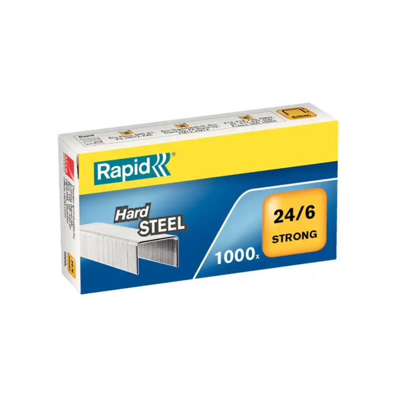 Grapas rapid strong n 24/6 mm acero reforazado caja de 1000 unidades