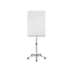 Pizarra de conferencia nobo cristal movil magnetica blanco brillante 700x1850x745 mm