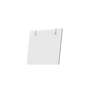 Pizarra de conferencia nobo cristal movil magnetica blanco brillante 700x1850x745 mm