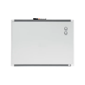 Pizarra blanca nobo magnetica marco dos tonos color 585x430 mm