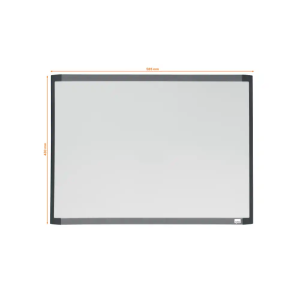 Pizarra blanca nobo magnetica marco dos tonos color 585x430 mm