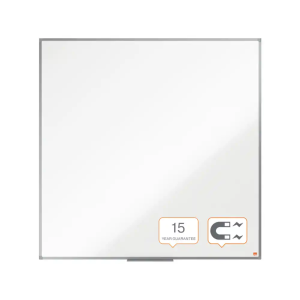 Pizarra blanca nobo essence acero lacado 1200x1200 mm