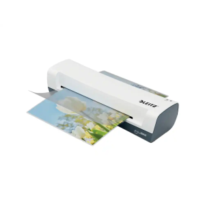 Plastificadora leitz ilam home din a4 2 rodillos hasta 125 mc color blanco/gris