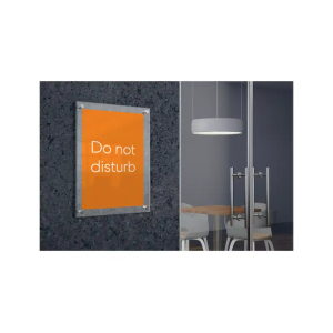Porta poster nobo acrilico transparente mural din a3 341x24x464 mm
