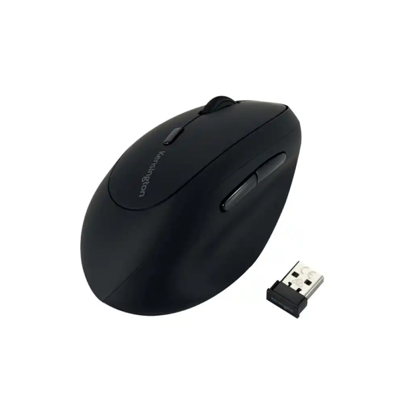 Raton kensington optico pro fit ergo 6 botones 1600 dpi inalambrico para zurdos color negro