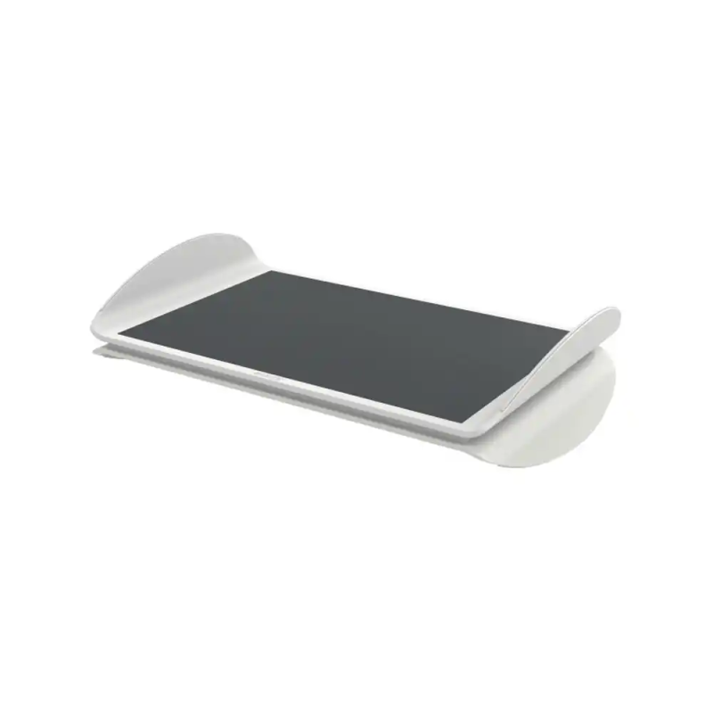 Reposapies leitz ajustable de escritorio ergo color gris 508x135x300 mm