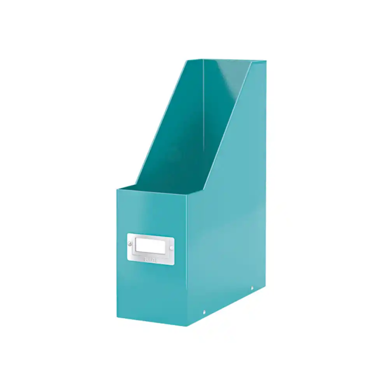 Revistero leitz click & store carton forrado color turquesa 103x170x235 mm