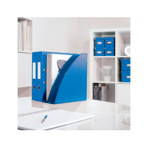 Revistero leitz wow plastico lomo 60 color azul 75x312x258 mm