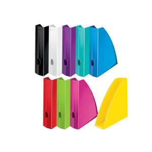 Revistero leitz wow plastico lomo 60 color azul 75x312x258 mm