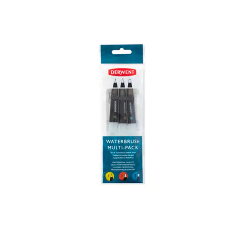 Pincel de agua derwent set de 3 unidades