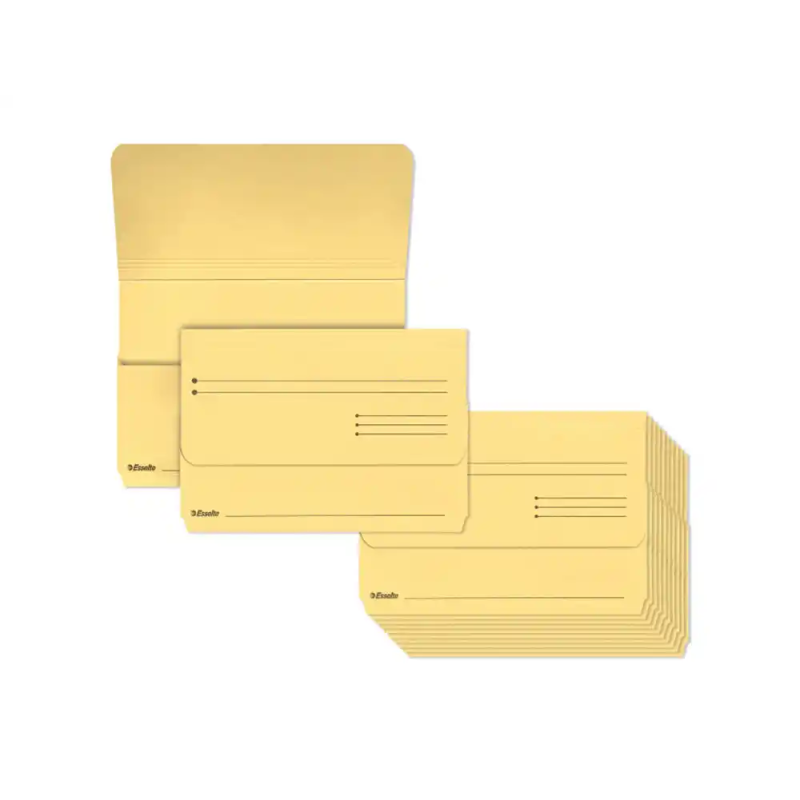 Subcarpeta cartulina esselte pocket folio color amarillo 275 gr