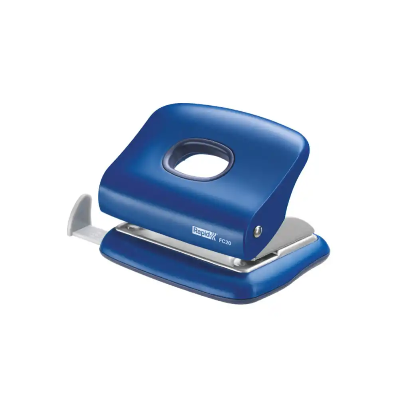 Taladrador rapid fc20 color azul capacidad 20 hojas
