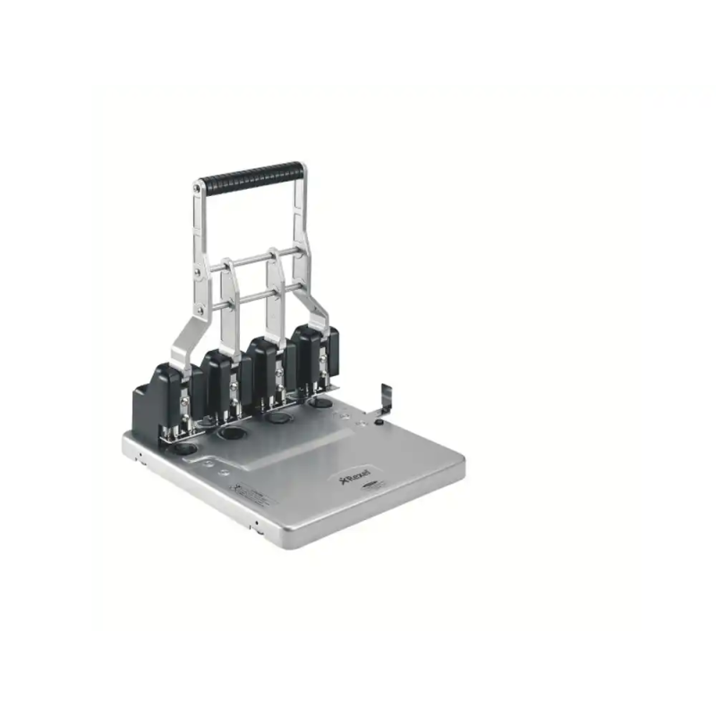 Taladrador rexel hd 4150 gran capacidad 4 taladros color plata/negro capacidad 150 hojas