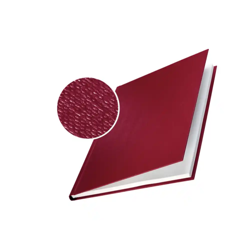 Tapa de encuadernacion leitz channel rigida 73930028 din a4 lomo 14 mm color burdeos caja 10 unidades