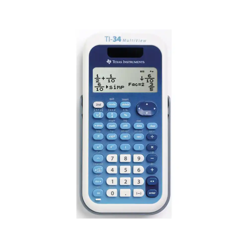 Calculadora cientifica texas instruments ti-34 multiview 2 lineas 16 digitos