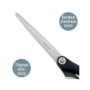 Tijera leitz premium titanium 180 mm color negro