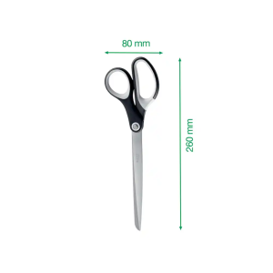Tijera leitz premium titanium 260 mm color negro