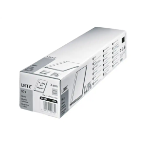 Lomera para encuadernar leitz din a4 plastico 3 mm capacidad 30 hojas pack de 50 unidades