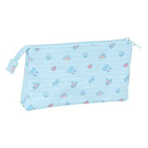 Bolso escolar portatodo safta triple mickey mouse baby 120x220x30 mm