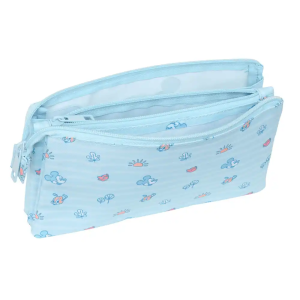 Bolso escolar portatodo safta triple mickey mouse baby 120x220x30 mm