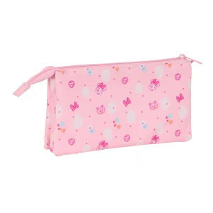 Bolso escolar portatodo safta triple minnie mouse baby 120x220x30 mm
