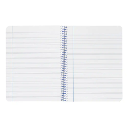 Cuaderno espiral liderpapel a4 wonder tapa plastico 80h 90gr pauta ancha 3,5mm con margen color rojo