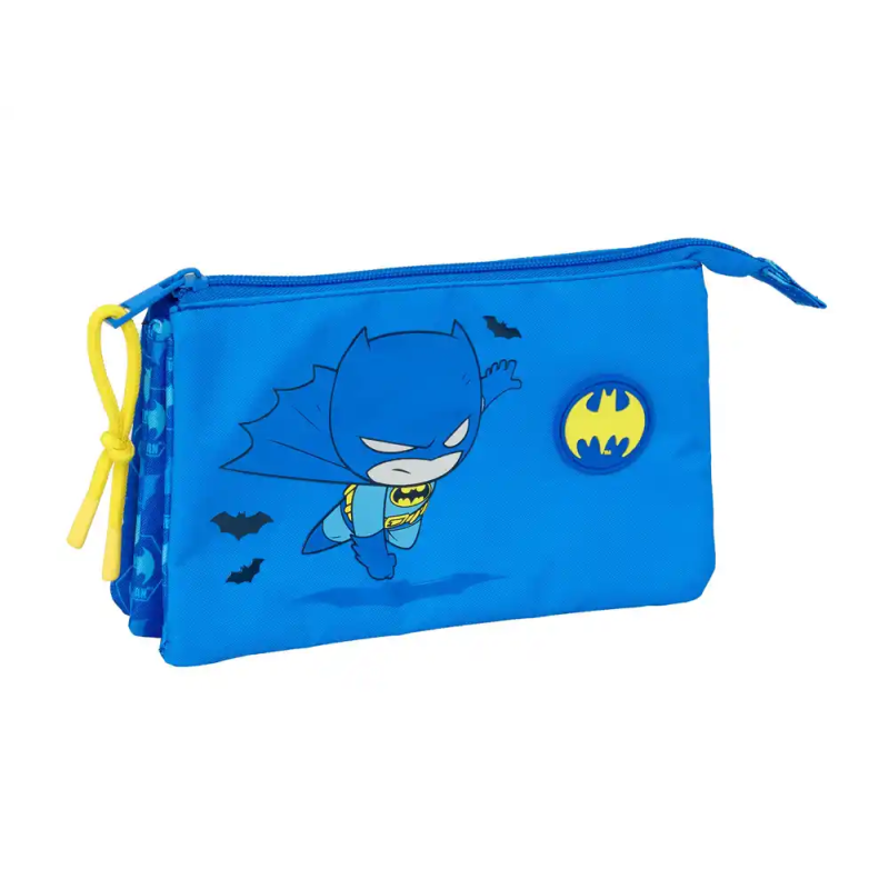 Bolso escolar portatodo safta triple batman preescolar 120x220x30 mm