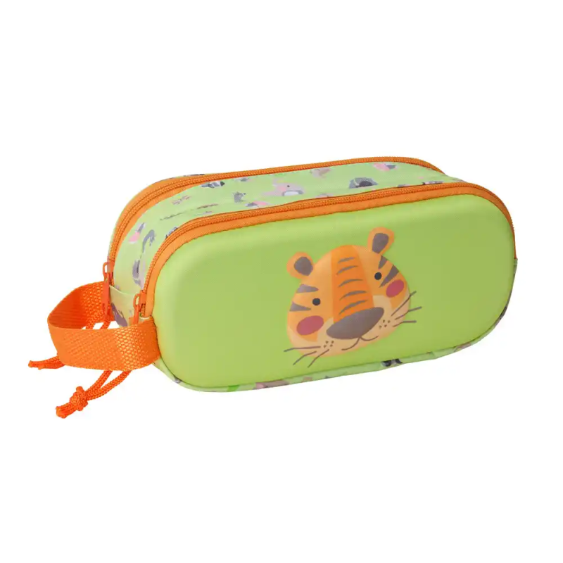 Bolso escolar portatodo safta doble 3d mochilas 3d safta tiger 80x210x60 mm