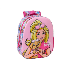 Mochila safta 3d barbie...
