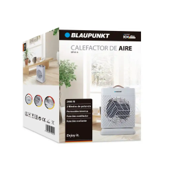 Calefactor de aire blaupunkt 2000w funcion oscilante con asa color blanco
