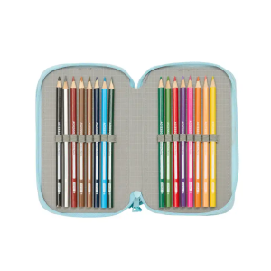 Plumier escolar safta triple 37 piezas furby 195x125x55 mm