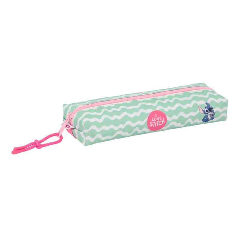 Bolso escolar portatodo safta rectangular con goma elastica 22cm stitch ice cream 40x220x70 mm