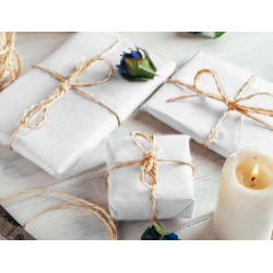 Papel kraft liderpapel blanco bobina 1 mt x 417 mt especial para embalaje peso 25 kg