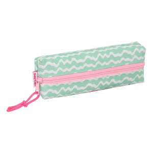 Bolso escolar portatodo safta rectangular con goma elastica 22cm stitch ice cream 40x220x70 mm