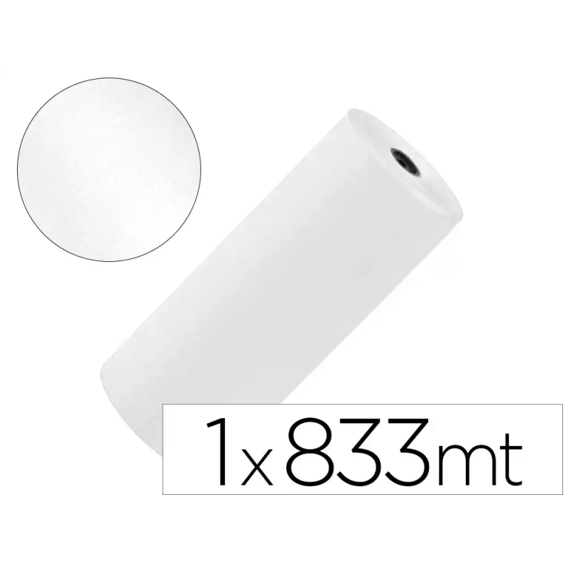 Papel kraft liderpapel blanco bobina 1 mt x 833 mt especial para embalaje peso 50 kg