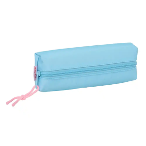 Bolso escolar portatodo safta rectangular con goma elastica 22cm stitch happy 40x220x70 mm