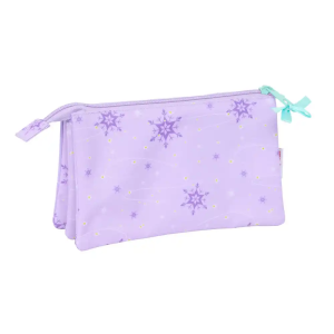 Bolso escolar portatodo safta triple frozen spirit 120x220x30 mm