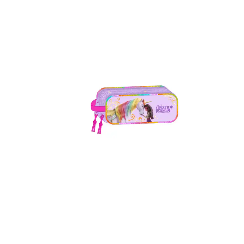 Bolso escolar portatodo safta doble unicorn academy 80x210x60 mm