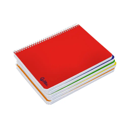 Cuaderno espiral liderpapel a4 smart tapa blanda 80h 75gr cuadro 4 mm con margen pack 5+1 colores surtidos
