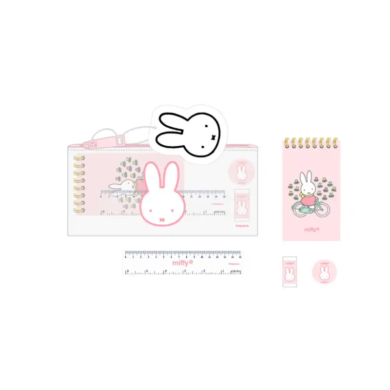 Bolso escolar portatodo safta actividades miffy flores 105x225x10 mm