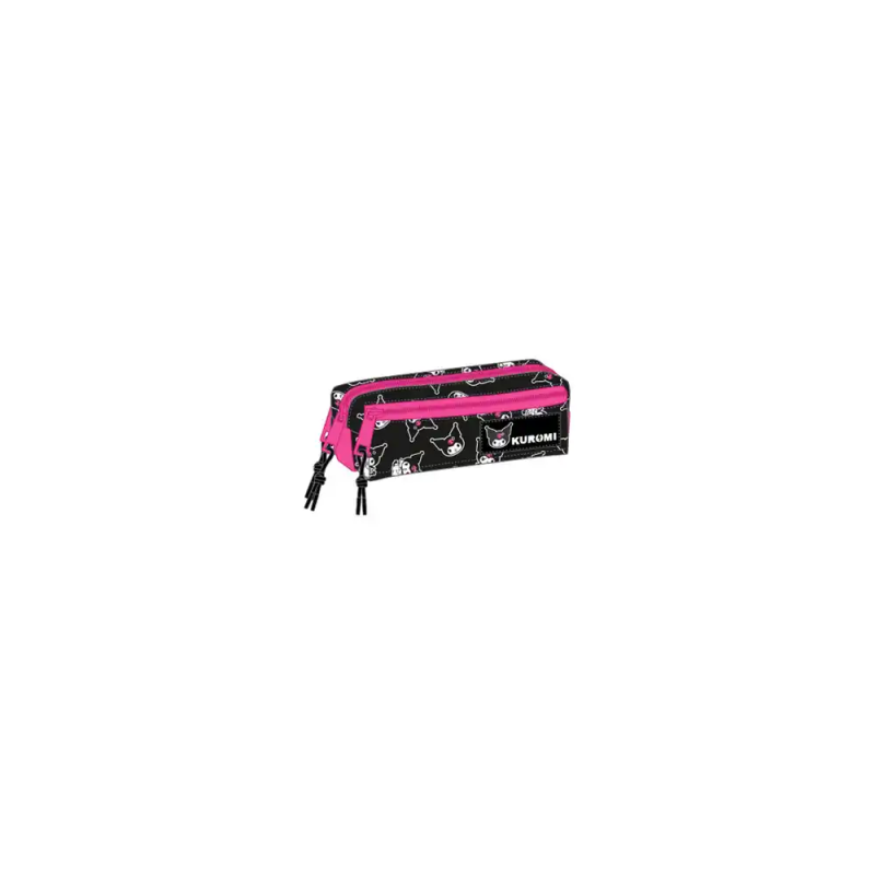 Bolso escolar portatodo safta triple pequeño con goma elastica 22cm kuromi 85x220x60 mm