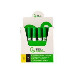 Pegamento liderpapel en barra 6 gr boligrafo con clip