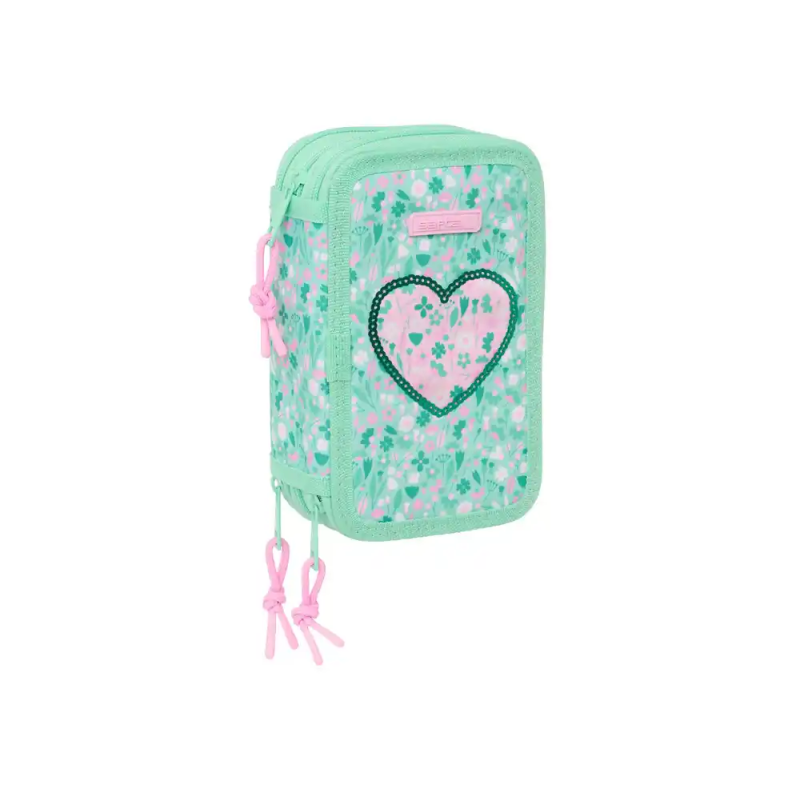 Plumier escolar safta triple 37 piezas safta cuore 195x125x55 mm