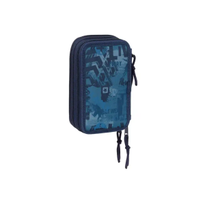 Plumier escolar safta triple 37 piezas new edition 195x125x55 mm