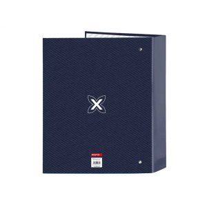 Carpeta safta 4 anillas folio carton lomo ancho munich blue indigo