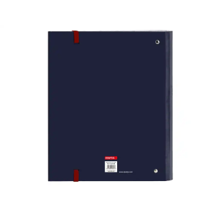 Carpeta safta 4 anillas de 35mm a4 con recambio 100h con goma y 5 separadores el pulpo